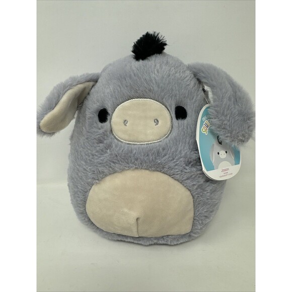 Squishmallows Fuzzy Jason The Donkey 8” Cracker Barrel Exclusive Black Mane NEW - Picture 1 of 9